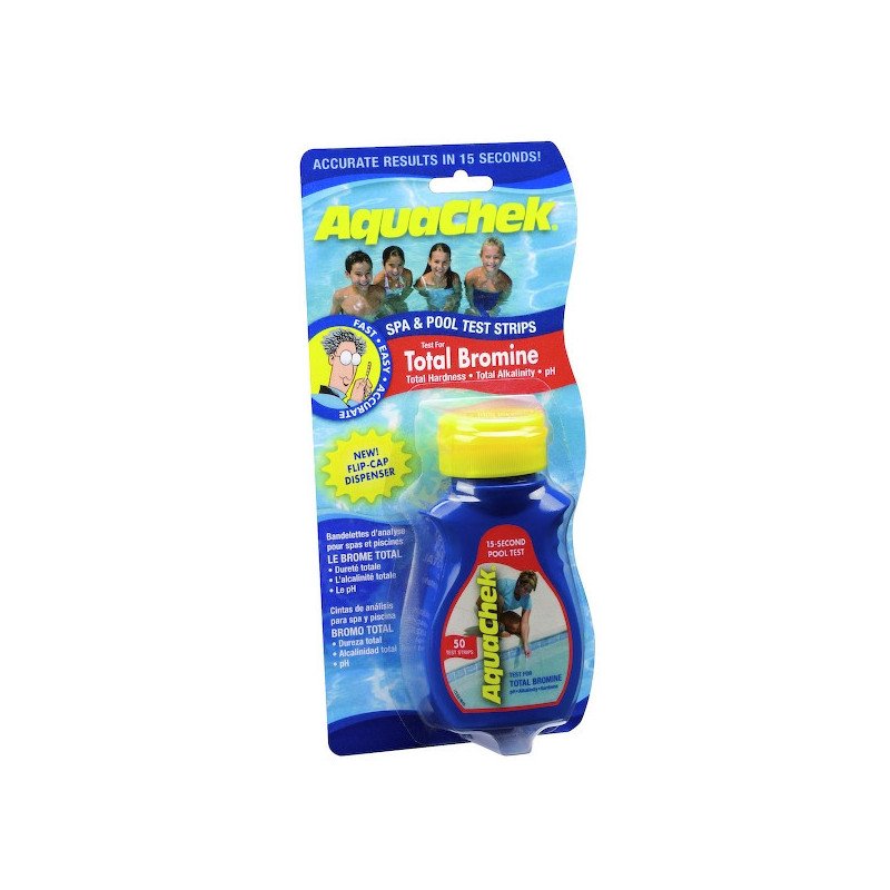 Aquacheck bandelettes Brome - kit de 50 tests